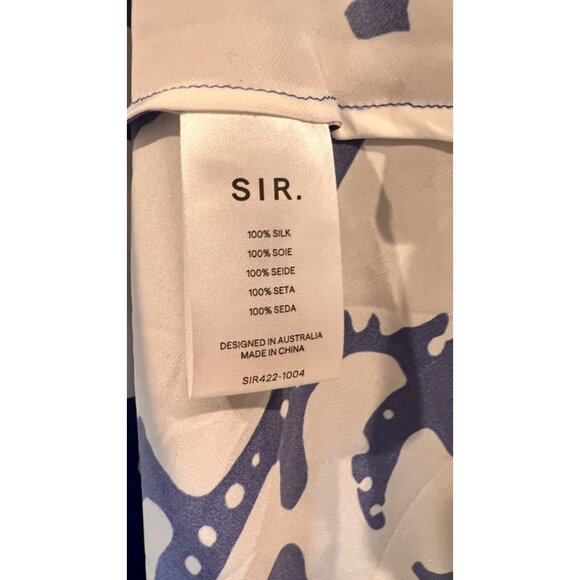 NEW SIR THE LABEL  Blue silk Esme Maxi Dress SIZE 2/ M - Picture 9 of 12